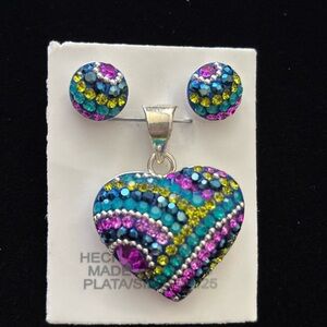 Sterling Silver Heart set